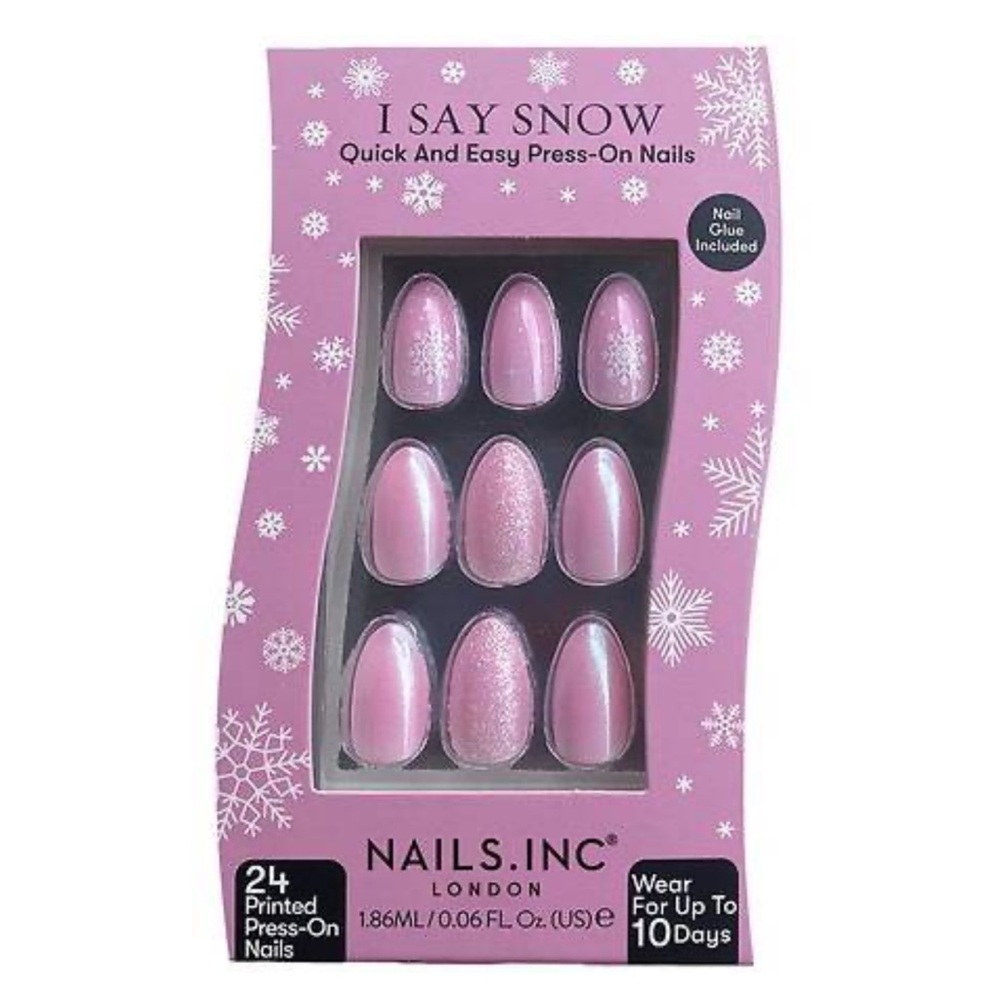 I Say Snow Nails Inc London False Nails